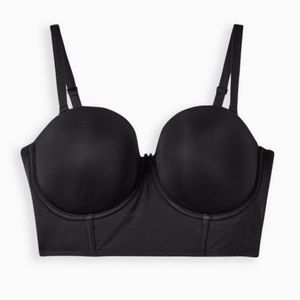 Strapless Push-Up Longline Smooth Straight Back Bra